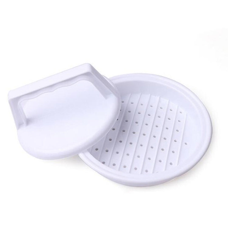 10 PCS Round Shape Hamburger Presser Plastic Hamburger Beef Grill Burger Press Patty Maker Mold Mould