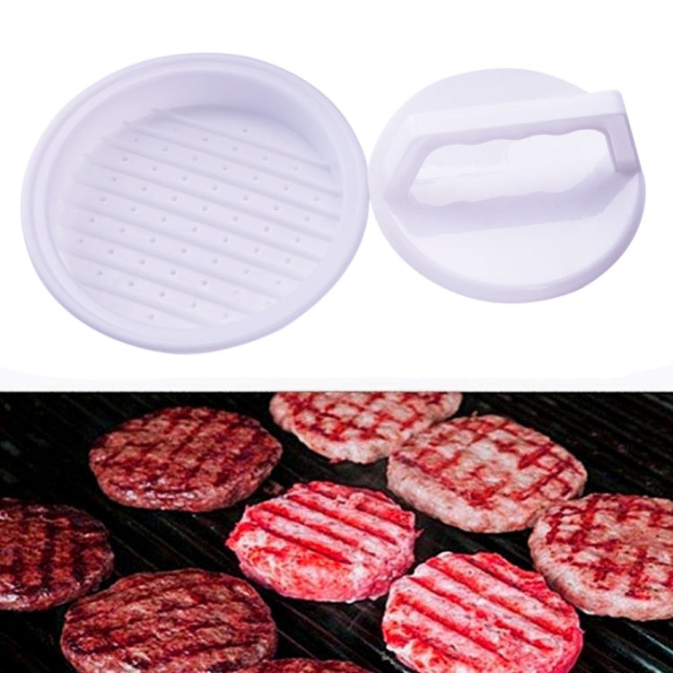 10 PCS Round Shape Hamburger Presser Plastic Hamburger Beef Grill Burger Press Patty Maker Mold Mould
