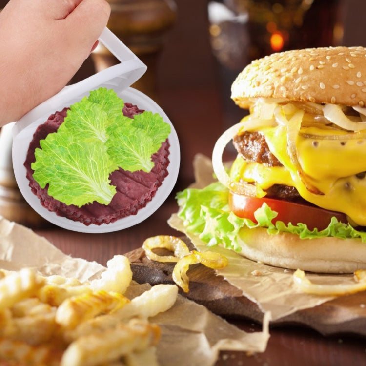 10 PCS Round Shape Hamburger Presser Plastic Hamburger Beef Grill Burger Press Patty Maker Mold Mould