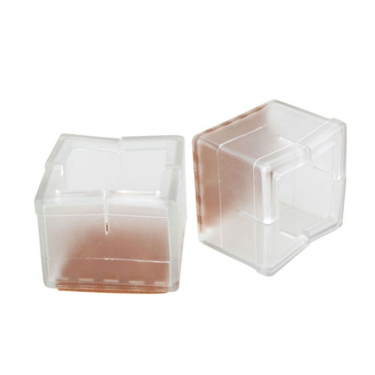Square Chair Leg Caps PVC Feet Protector Pads Furniture Table Covers, Size:56-62mm
