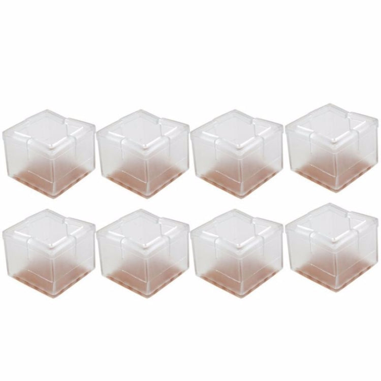 Square Chair Leg Caps PVC Feet Protector Pads Furniture Table Covers, Size:56-62mm