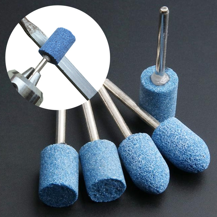 10pcs/set Blue Abrasive Mounted Stone Set Grinding Burr Wheel 1/8 Shank for Dremel 4000 3000
