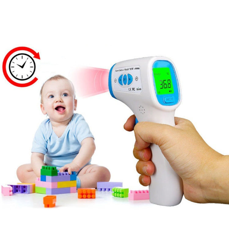 TF-600 Baby Thermometer Digital Body Temperature Fever Measurement Forehead Non-Contact Infrared LCD IR Thermometer