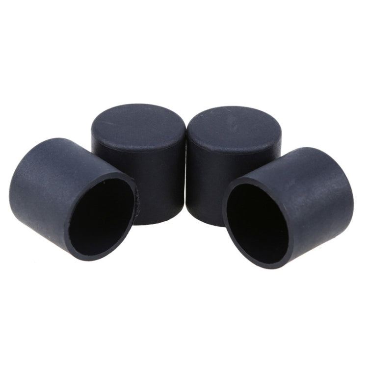 100 PCS Plastic Chair Feet Protectors Black Anti-skid Furniture Legs Table Base Cap Floor Protector Cover, Size:18mm