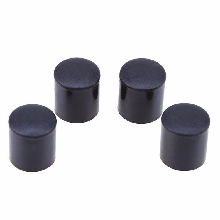 100 PCS Plastic Chair Feet Protectors Black Anti-skid Furniture Legs Table Base Cap Floor Protector Cover, Size:18mm