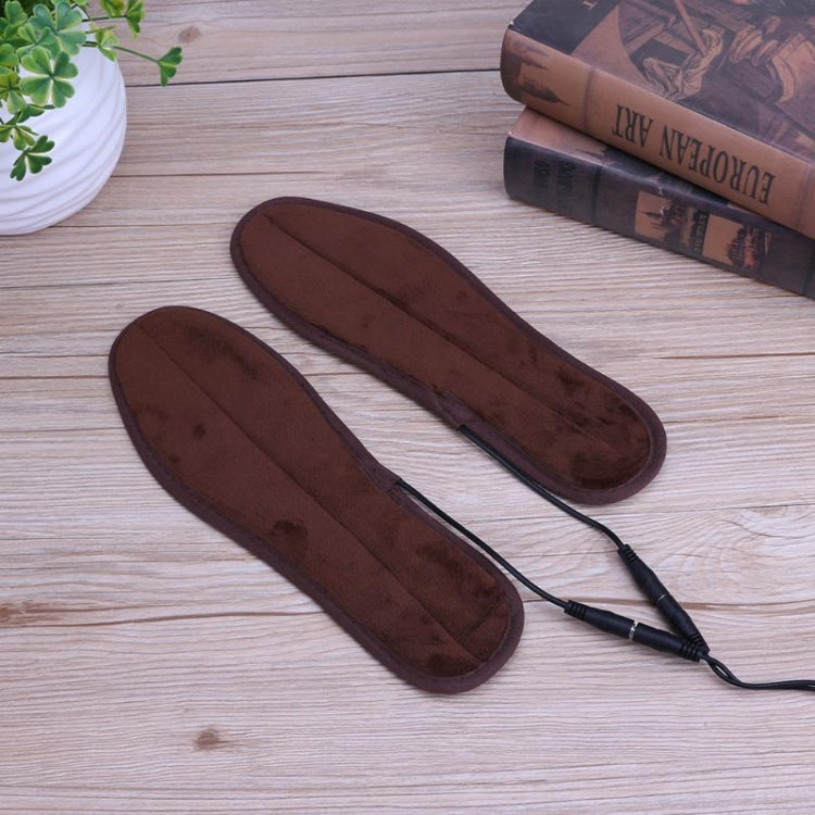 2 Pairs USB Shoe Dryer Electric Insoles Shoe Winter Keep Warm Heated Insole for Shoes Boot, Size:37-38