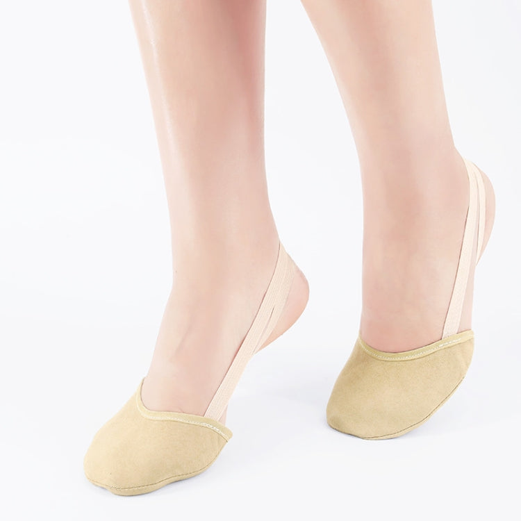 Rhythmic Gymnastics Shoes Soft Half Socks Ballroom Art Gym Accessories Ginastica Elastic Dance Shoes Gymnastics Khaki Color