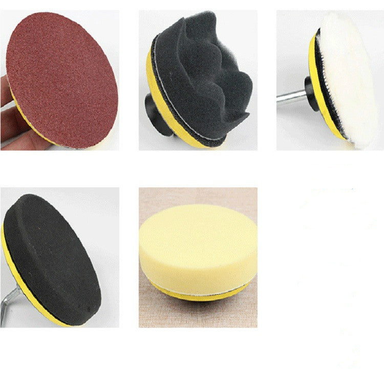 5 PCS Polishing Disc Self-adhesive Sponge Disc Pneumatic Sandpaper Suction Cup, Size:80mm M10