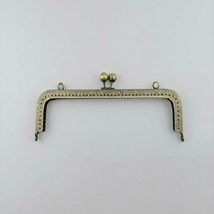 10 PCS Square Embossed Wallet Handbag Metal Handle, Size:15cm