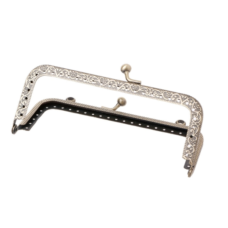 10 PCS Square Embossed Wallet Handbag Metal Handle, Size:18.5cm