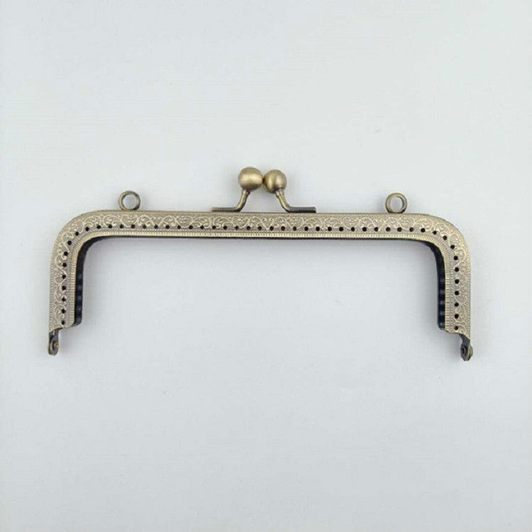 10 PCS Square Embossed Wallet Handbag Metal Handle, Size:20cm