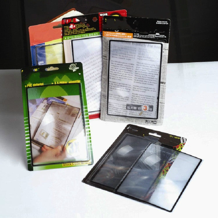 Card Slim Reading 3x Magnifier Business Card Magnifier, Specification:120Ã—180mm