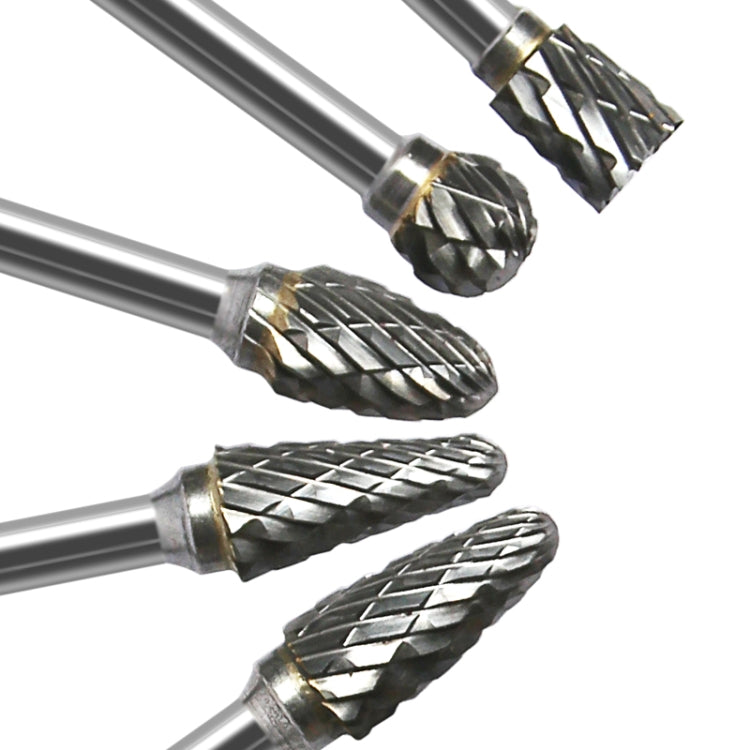 3Ã—6MM Tungsten Steel Carbide Rotary Grinding Head Boring Cutter, Style:No. 4 oval
