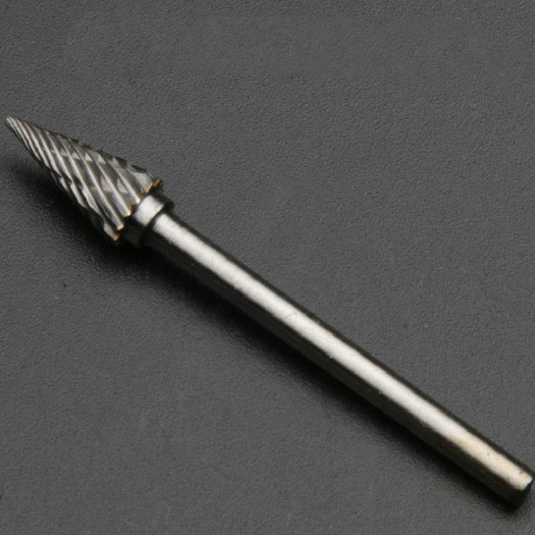 3Ã—6MM Tungsten Steel Carbide Rotary Grinding Head Boring Cutter, Style:NO.9 point tapered tip