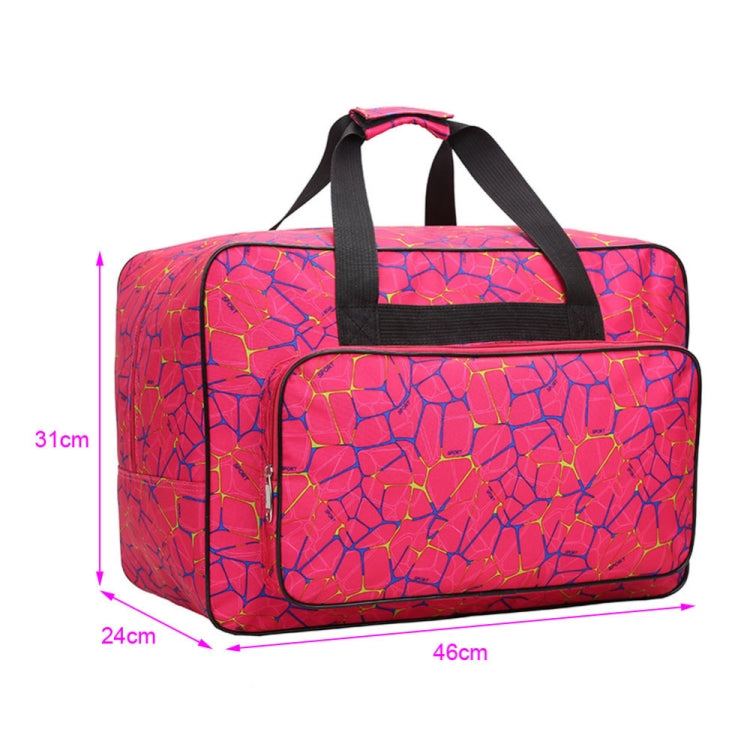 Outdoor Multifunctional Oxford Large Capacity Printing Travel Bag Female Fashion Sports Fitness Bag Household Sewing Machine Bag