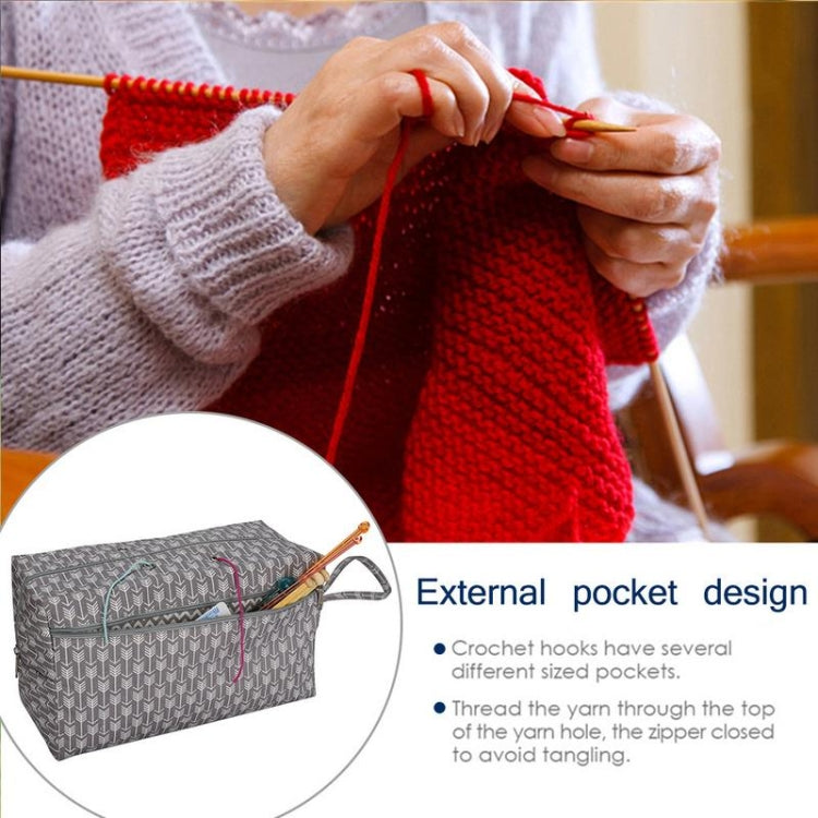 Portable Crochet Tools Wool Collection Bag Yarn Storage Handbag, Size:Large