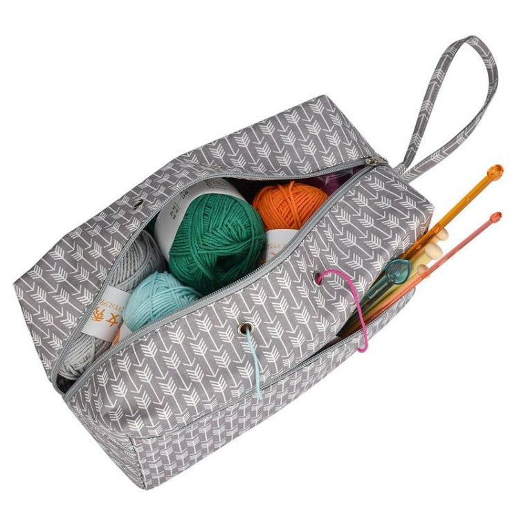 Portable Crochet Tools Wool Collection Bag Yarn Storage Handbag, Size:Small And Large