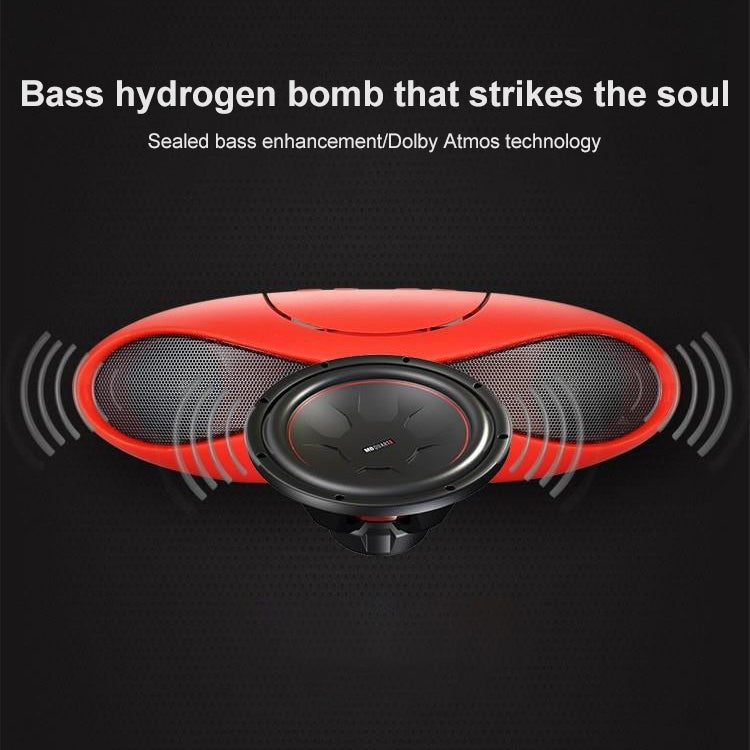 3D Stereo Mini Rugby Shape Bluetooth Speaker with TF Card Slot