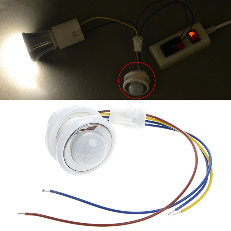 40mm LED PIR Detector Infrared Motion Sensor Switch