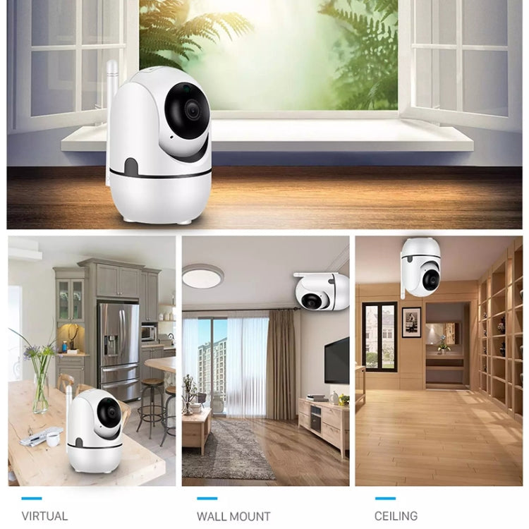 HD Cloud Wireless IP Camera Intelligent Auto Tracking Human Home Security Surveillance Network WiFi Camera, Plug Type:UK Plug