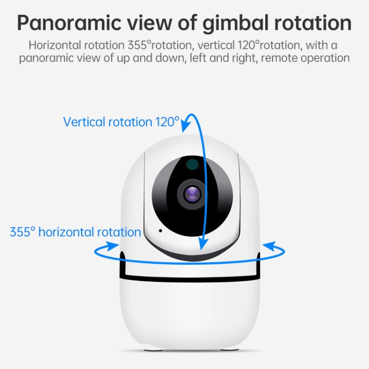 HD Cloud Wireless IP Camera Intelligent Auto Tracking Human Home Security Surveillance Network WiFi Camera, Plug Type:UK Plug