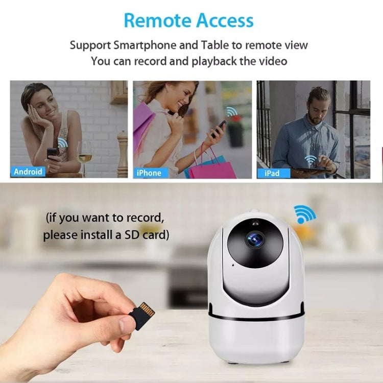 HD Cloud Wireless IP Camera Intelligent Auto Tracking Human Home Security Surveillance Network WiFi Camera, Plug Type:UK Plug