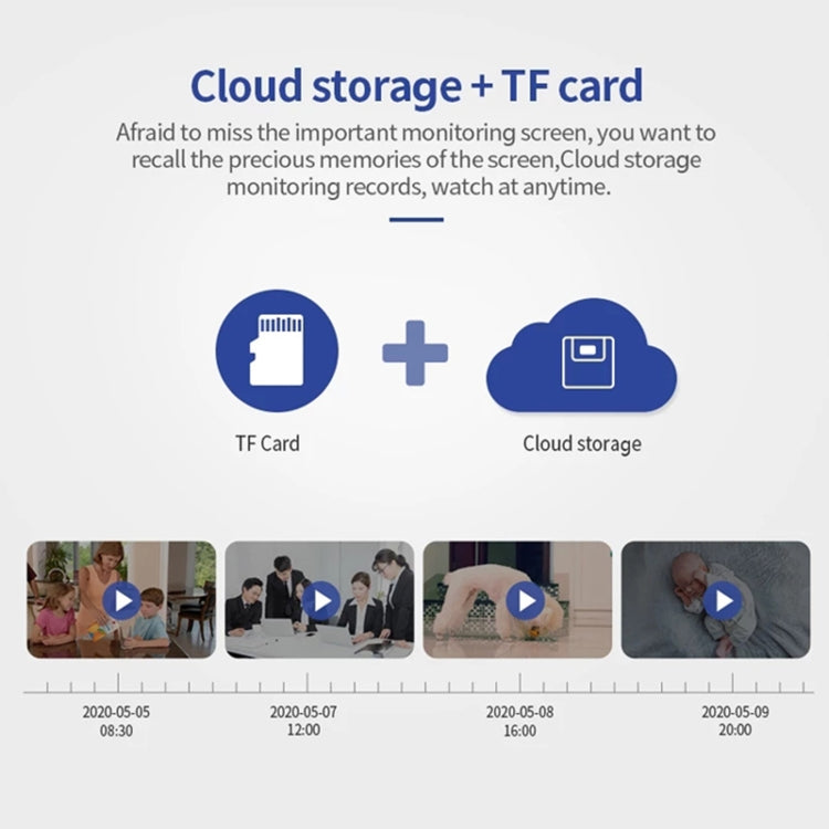 HD Cloud Wireless IP Camera Intelligent Auto Tracking Human Home Security Surveillance Network WiFi Camera, Plug Type:UK Plug