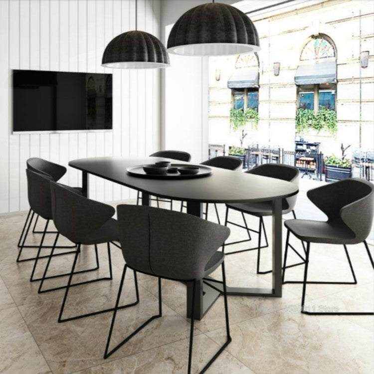 Nordic Dining Chair Hotel Reception Chair Home Wrought Iron Chair Backrest Negotiation Lounge Office Chair