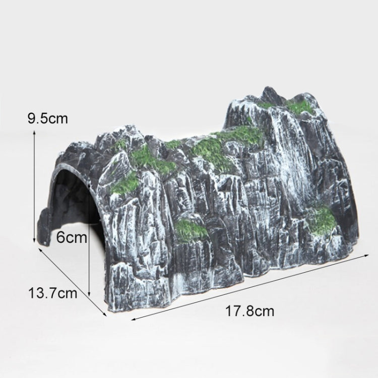5 PCS Simulated Cave Model Toy Plastic Rockery Tunnel Track Train Slot Railway Toy