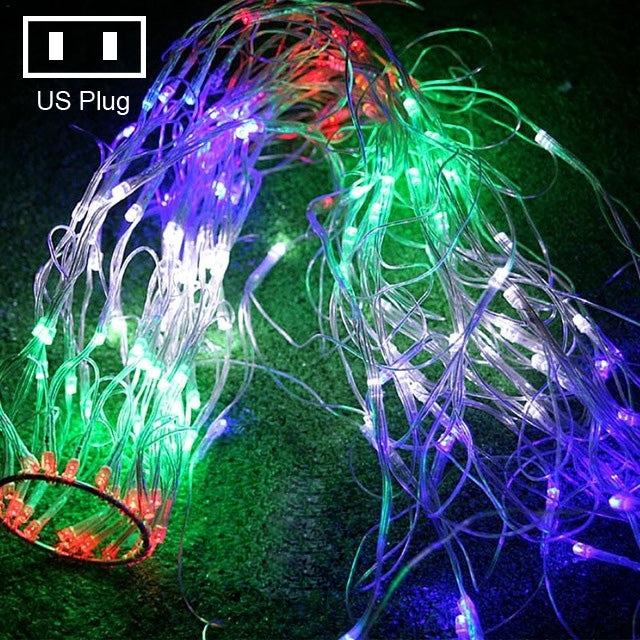 80LEDs Spider Web Lamp Christmas String Lights Fairy Party Garden Wedding Decoration, US Plug