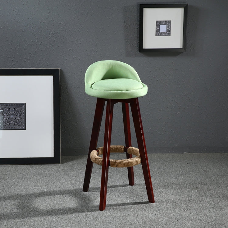 Swivel Bar Stool Chair Upholstered Seat Back Mahogany Finish Coffee Cafe Kitchen Bar Furniture Chair