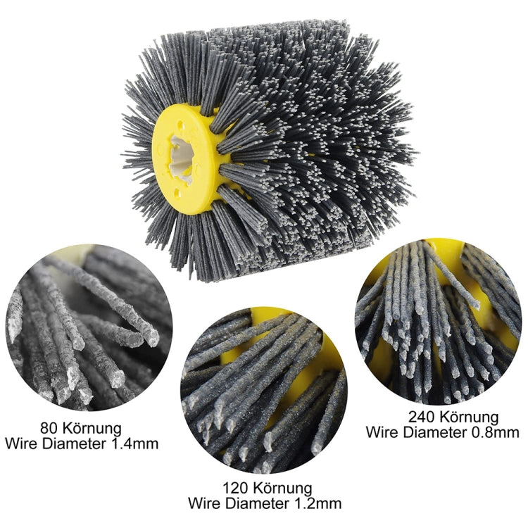 Abrasive Wire Drawing Wheel Wood Grain Reduction Refurbishment Drawing Wheel, Grit:180 Mesh