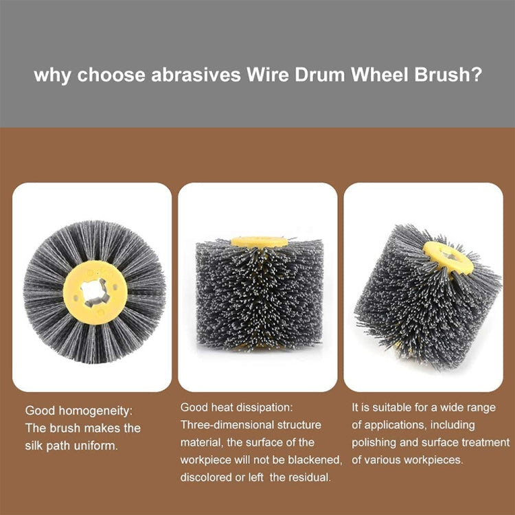 Abrasive Wire Drawing Wheel Wood Grain Reduction Refurbishment Drawing Wheel, Grit:180 Mesh
