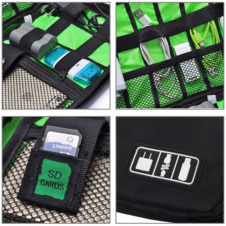 Outdoor Activities Travel Data Cable Bags Backpack SD Card Charger Zipper Bag
