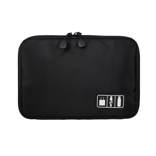 Outdoor Activities Travel Data Cable Bags Backpack SD Card Charger Zipper Bag