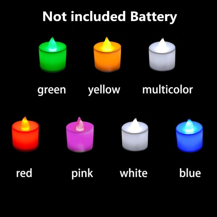 LED Tea Candle Lamps Christmas Multicolor Simulation Color Flame Flashing Lights Home Wedding Birthday Party Deco Holiday Lights Blue