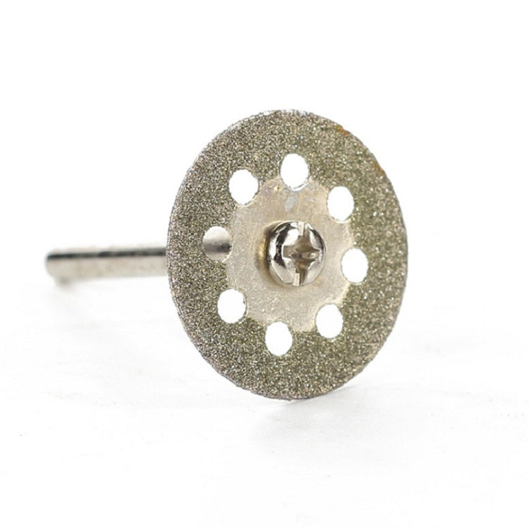 10 Saw Blade 2 Connecting rod 8 Holes Emery Cutting Chip Jade  Saw Blade Electric Grinder Accessories, Size:20MM