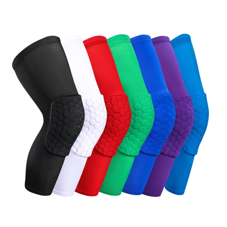 Anti-collision Breathable Honeycomb Knee Pad Basketball Professional Sports Protective Gear, Random Color Delivery, Size:XXL