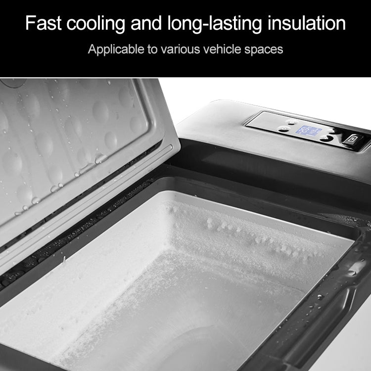 15L Car Refrigerator Freezer Cooler Car Fridge Compressor for Car Home Picnic Refrigeration -20 Degree(Gray)