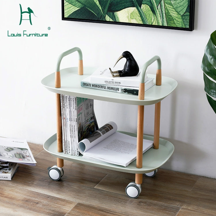 Fashion Kitchen Trolley Nordic Simplified Sitting Room Accommodating Mobile Sofa Home Multifunctional Dining Car