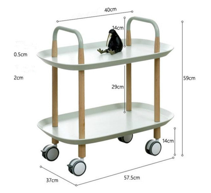 Fashion Kitchen Trolley Nordic Simplified Sitting Room Accommodating Mobile Sofa Home Multifunctional Dining Car