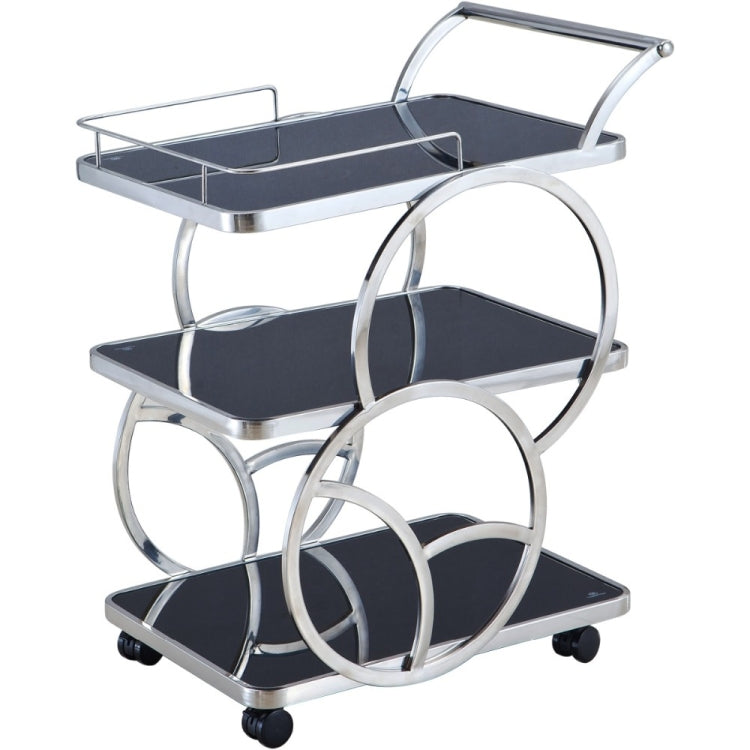 Stainless Steel Dining Car Rack Hotel Kitchen Mobile Trolleys