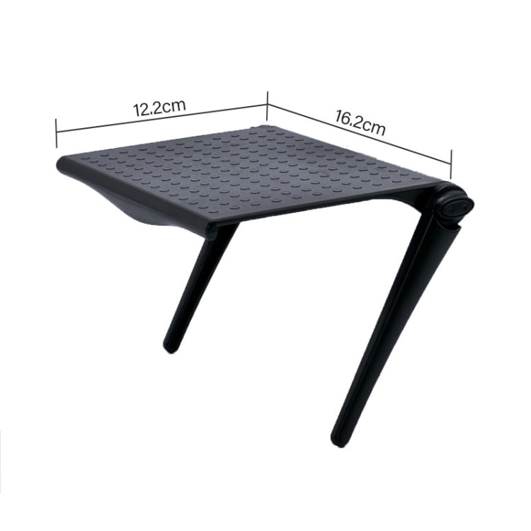 2 PCS Office Desk Storage Holder Computer Display Shelf(Black)