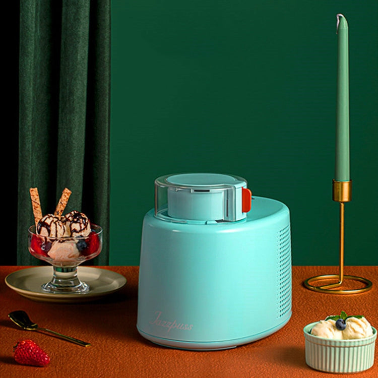 Household Small Automatic Fruit Yogurt Children Ice Cream Machine, CN Plug(Nice Green)