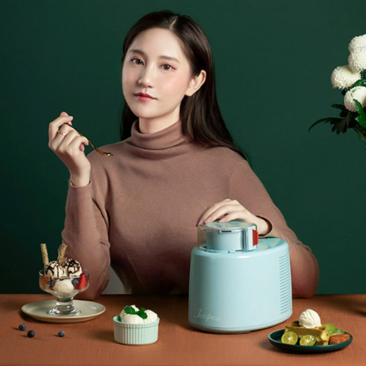 Household Small Automatic Fruit Yogurt Children Ice Cream Machine, CN Plug(Nice Green)