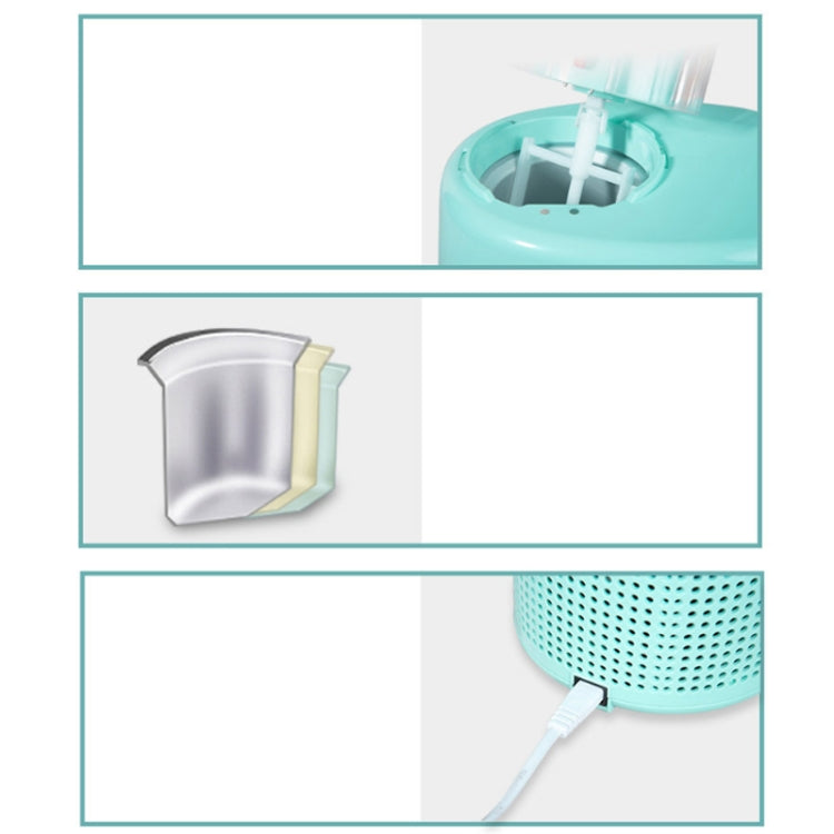 Household Small Automatic Fruit Yogurt Children Ice Cream Machine, CN Plug(Nice Green)