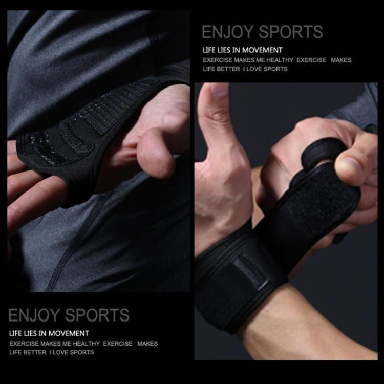 1 Pair Fitness Training Gloves Sports Wristband, Size:XS(Black)