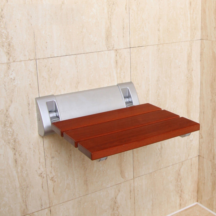 Solid Wood Shower Seat Spacing Saving Wall mounted Relaxation Folding Bath Chair Waiting Wall Chair