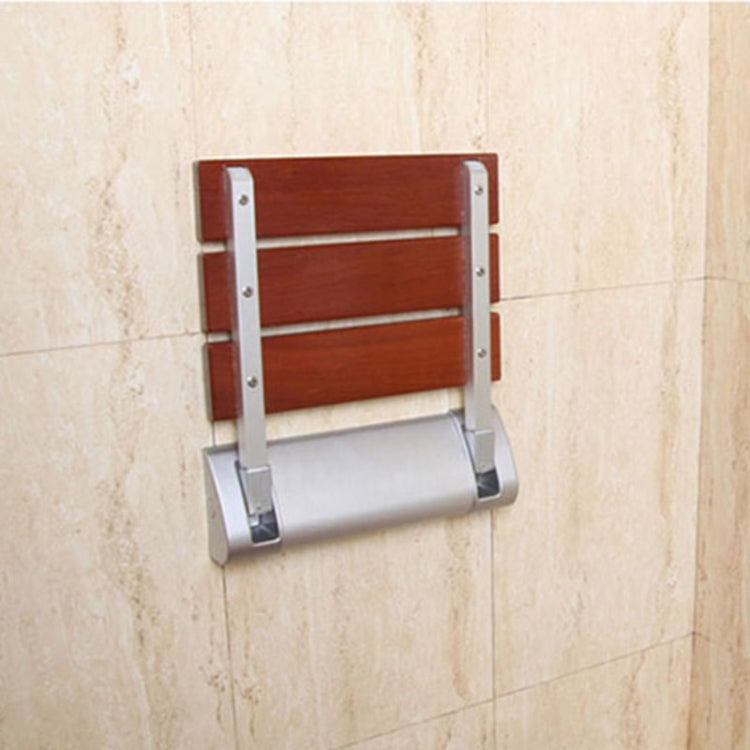 Solid Wood Shower Seat Spacing Saving Wall mounted Relaxation Folding Bath Chair Waiting Wall Chair