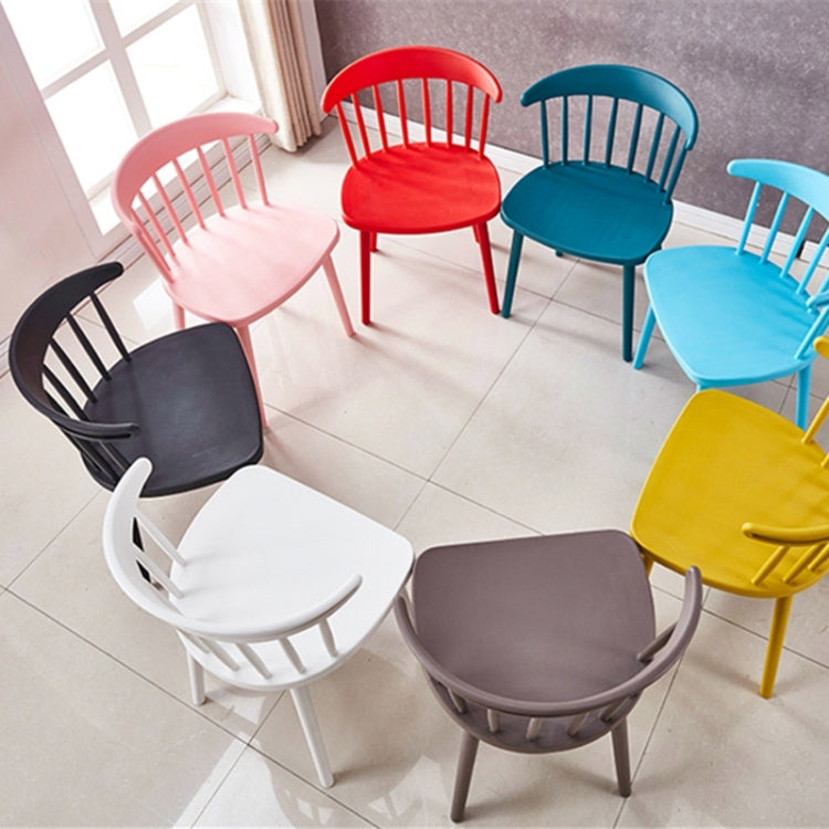 Nordic Modern Minimalist Plastic Dining Chair Creative Personality Casual Office Coffee Tea Shop Chair